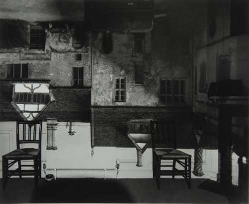 Camera Obscura Image of Courtyard Building, Lacock Abbey...